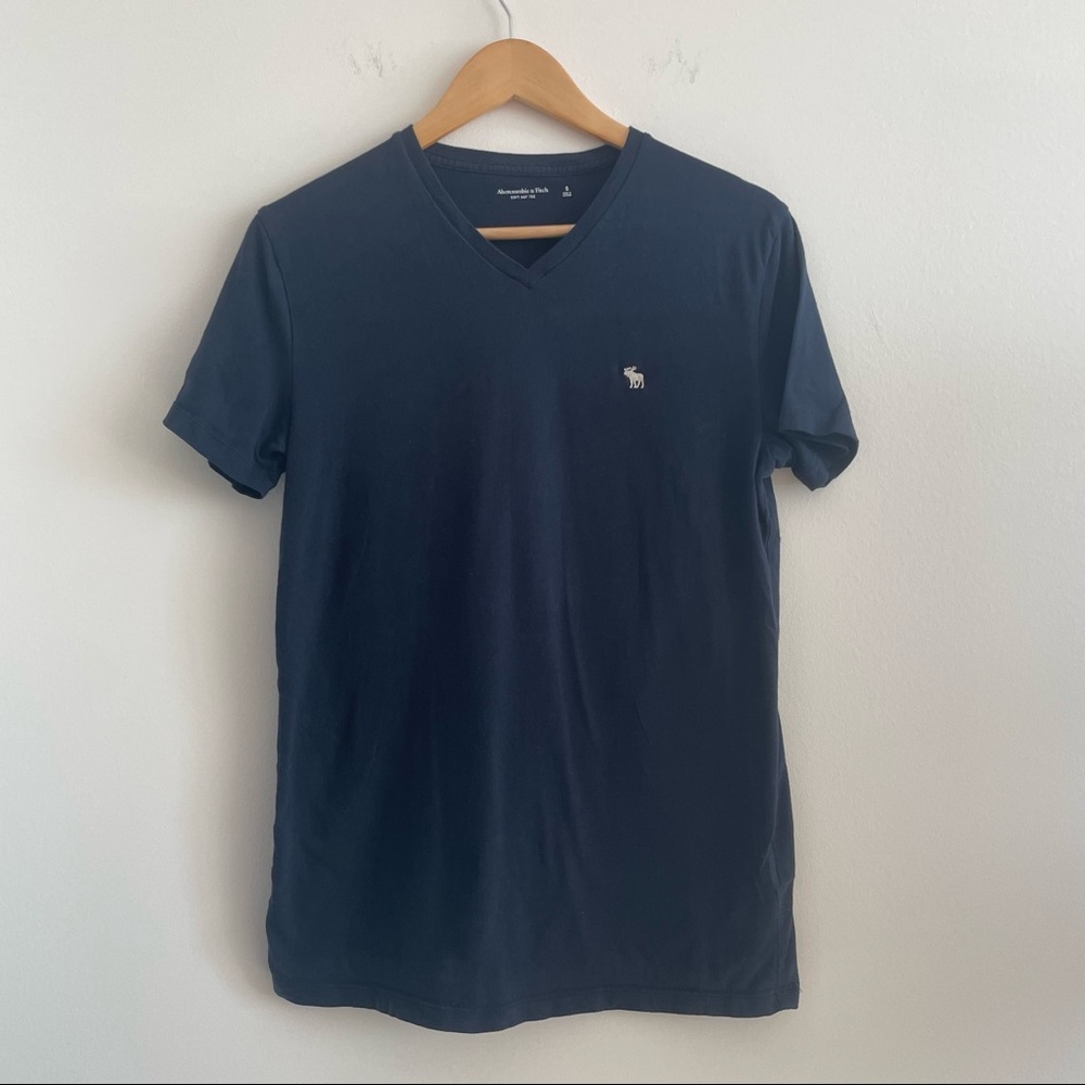 Navy V-neck tee